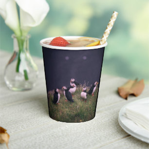 Atlantic Puffins Paper Cups