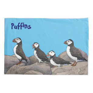Atlantic Puffins Pillowcase