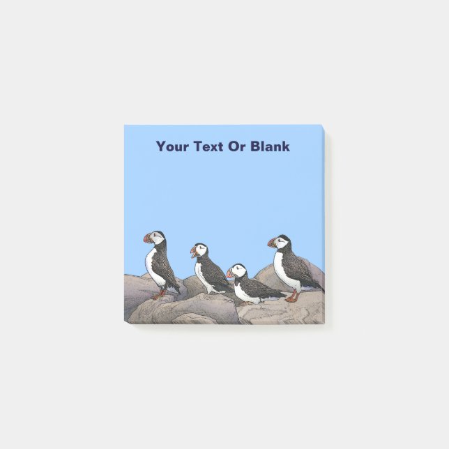 Atlantic Puffins Post-it Notes (Front)