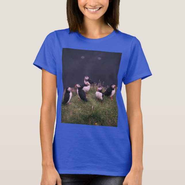 Atlantic Puffins  T-Shirt (Front)