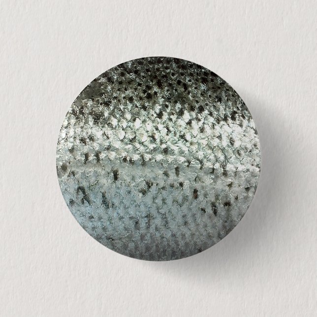 Atlantic Salmon 3 Cm Round Badge (Front)
