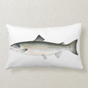 Atlantic Salmon Fish Lumbar Cushion
