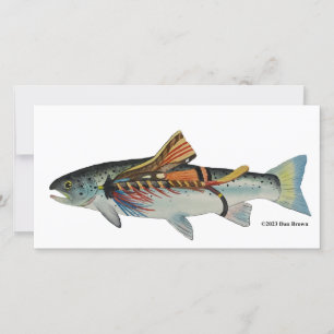 Atlantic Salmon;  Holiday Card