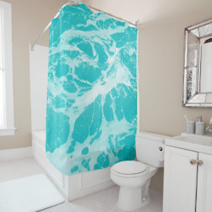 Atlantic Sea Waves Dream #3 #ocean #wall #decor Shower Curtain