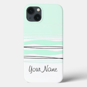 Atlantic Stripe Name Horizontal iPad Mini case