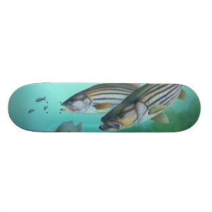 Atlantic Striped Bass Fish Morone Saxatilis Skateboard