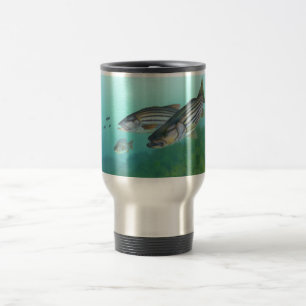 Atlantic Striped Bass Fish Morone Saxatilis Travel Mug