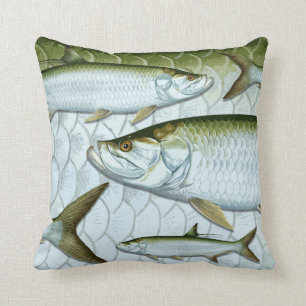 Atlantic Tarpon Throw Pillow