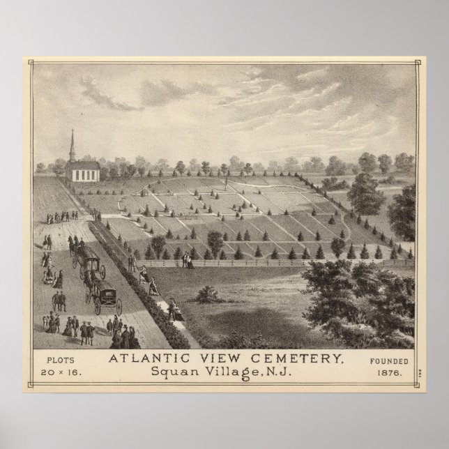 Atlantic View Cemetery, Squan Village, NJ Poster (Front)