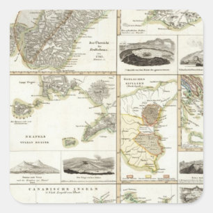 Atlantic Volcanic Activity Square Sticker
