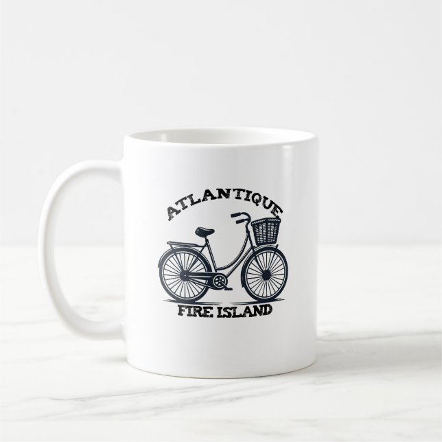 ATLANTIQUE Fire Island bike summer beach family Coffee Mug (Left)