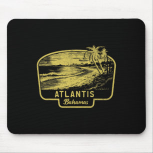 Atlantis Hamas Beach Surf Vintage Blue Men Women Mouse Mat