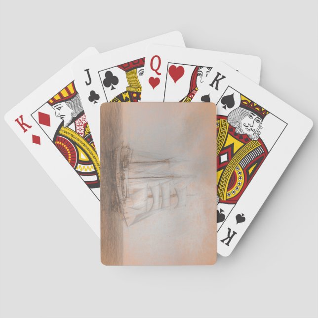 Atlantis Sailing Ship da Vinci Playing Cards (Back)