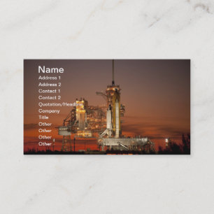 Atlantis Space Shuttle launch NASA Business Card