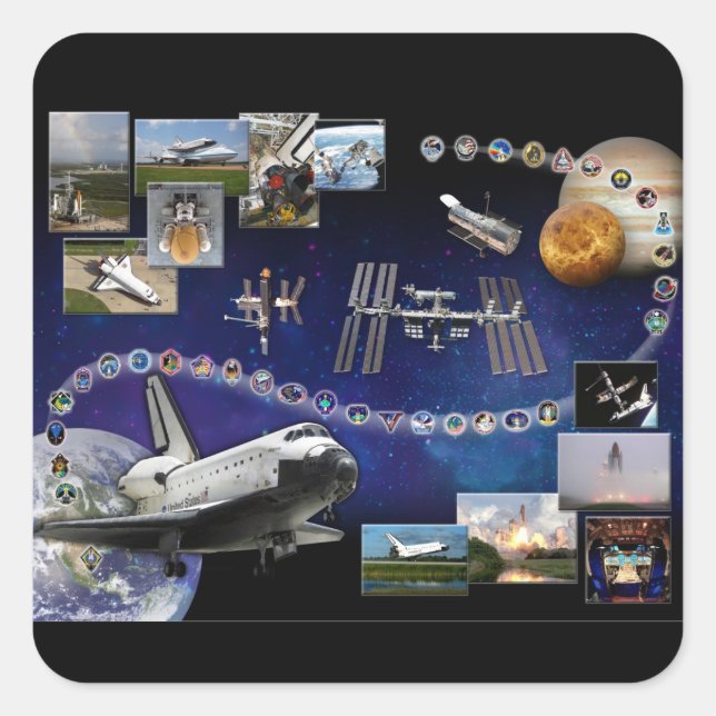 Atlantis Tribute Square Sticker (Front)