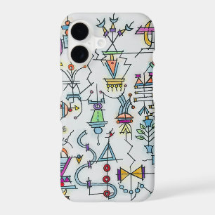 Atlantis Two-Funky Modern Geometric Watercolor Art