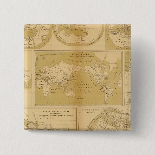 Atlas 15 Cm Square Badge (Front)