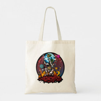 Atlas Astronaut Holding Earth Mars Galaxy Space Tote Bag