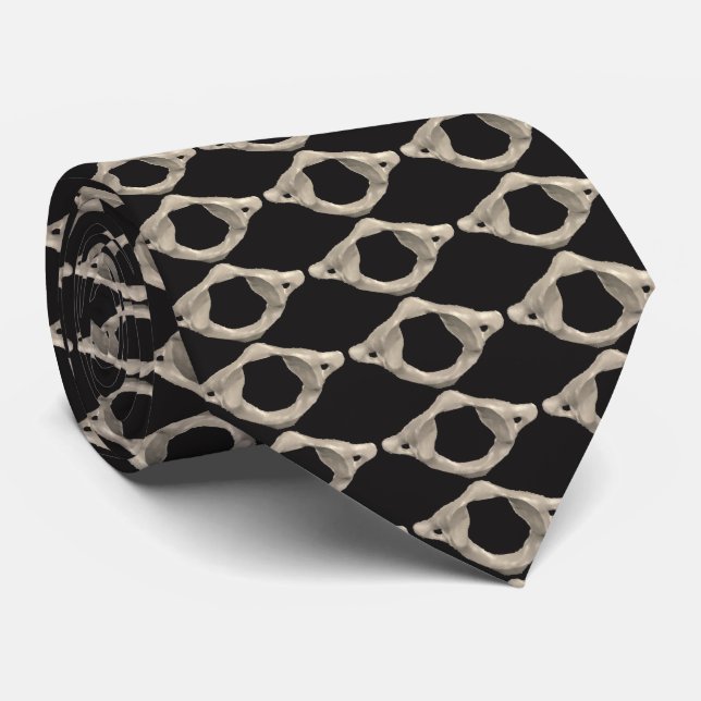 Atlas C1 Vertebra Chiropractic Tie (Rolled)