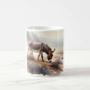 Atlas Donkey AREF409 - Watercolor Coffee Mug
