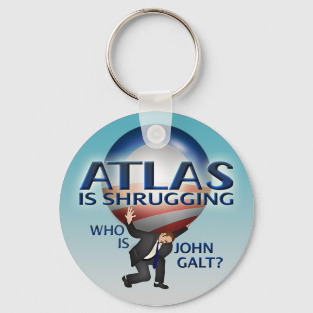 Atlas Is Shrugging Keychain (Front)