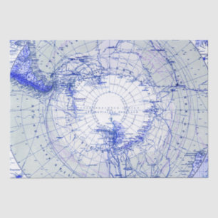 Atlas Map Tissue Paper