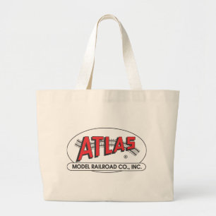 Atlas Model Railroad Company, Inc. Logo Large Tote Bag