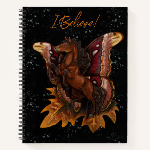 Atlas Moth Fairy Horse Sketchbook Notebook