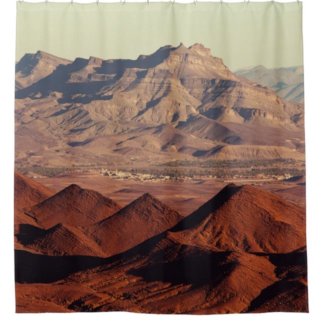 Atlas Mountain Landscapes Morocco Scenery Shower Curtain (Front)