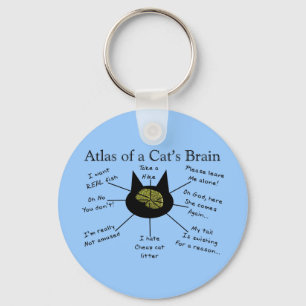 Atlas Of a Cat's Brain Key Ring