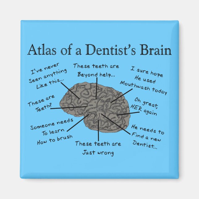 Atlas of a Dentist's Brain Magnet (Front)