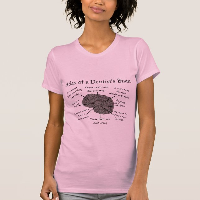 Atlas of a Dentist's Brain T-Shirt (Front)