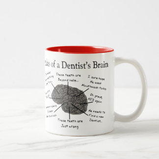Atlas of a Dentist's Brain Two-Tone Coffee Mug