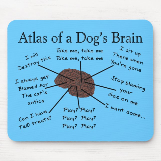 Atlas of a Dog's Brain Mouse Mat (Front)