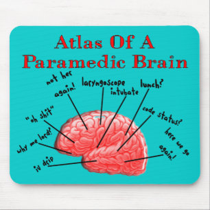 Atlas of a Paramedic Brain Mouse Mat