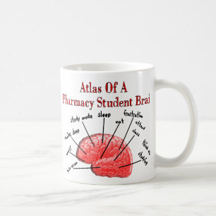 Atlas of a Pharmacy Student Brain Coffee Mug