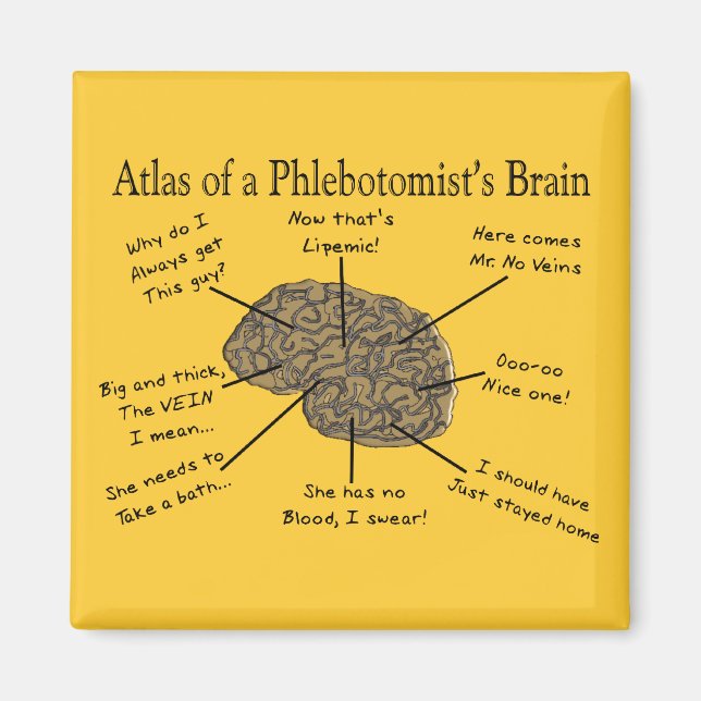 Atlas of a Phlebotomist's Brain Magnet (Front)