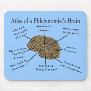 Atlas of a Phlebotomist's Brain Mouse Mat