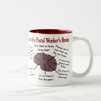Atlas of a Postal Worker's Brain Two-Tone Coffee Mug