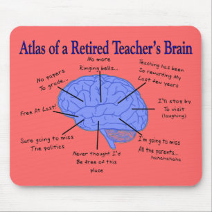 Atlas of a Retired Teacher's Brain Gfits Mouse Mat
