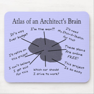 Atlas of an Architect's Brain Mouse Mat