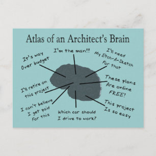 Atlas of an Architect's Brain Postcard