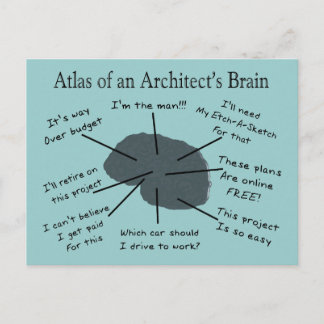 Atlas of an Architect's Brain Postcard