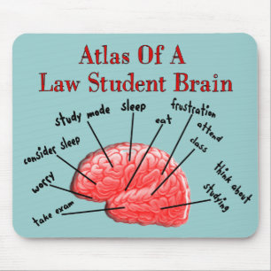 Atlas of Law Student Brain Mouse Mat