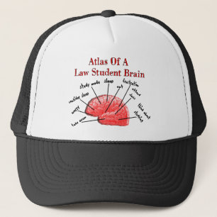 Atlas of Law Student Brain Trucker Hat