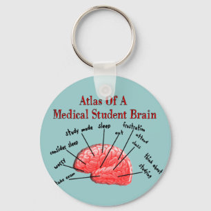 Atlas of Medical Student Brain Key Ring