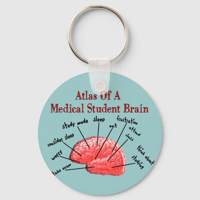 Atlas of Medical Student Brain Key Ring (Front)