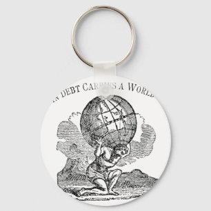 Atlas Shrugged / Debt Quote Key Ring