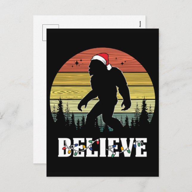 Atlas Space Christmas Retro Humor 2025 Holiday Postcard (Front/Back)