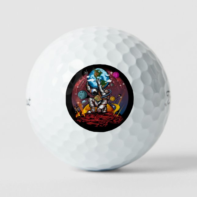 Atlas Space Man Golf Balls (Front)